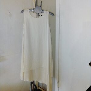 NEW Eileen Fisher Dress Size Small Off White 100%silk